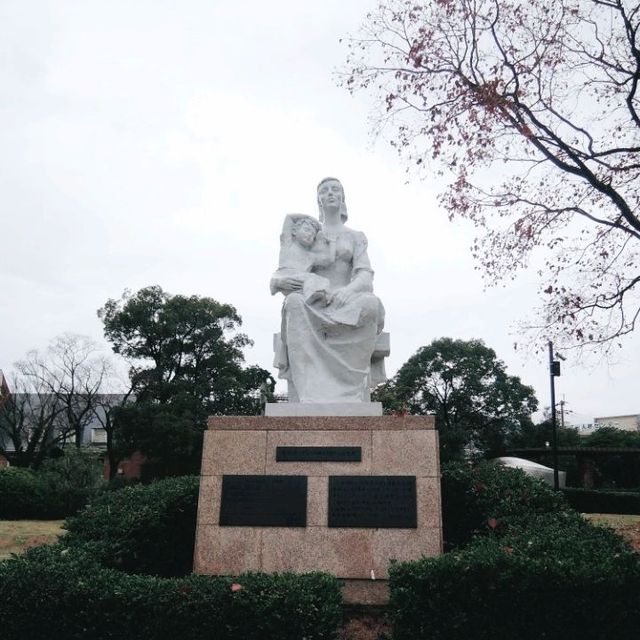 Hoping for peace at Nagasaki Peace Park