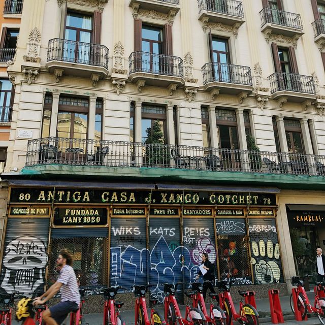 Stunning street views in Barcelona 