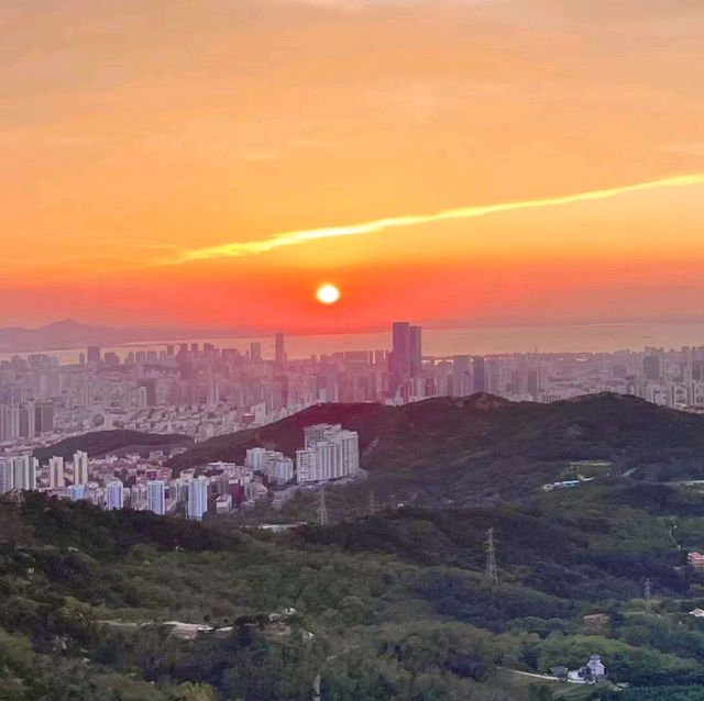 View From Qingdao's City-Mountain 'Fushan'