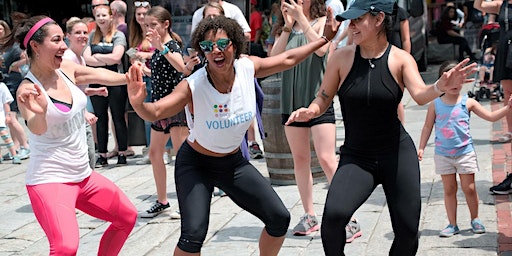 Zumba Outdoors in Inman Square | East Cambridge Savings Bank