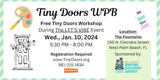 Free Make a Tiny Door Workshop Wed., Jan. 10, 2024 | Centennial Fountain