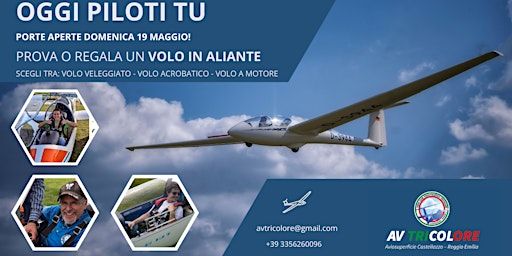 OGGI PILOTI TU - OPEN DAY SCUOLA DI VOLO IN ALIANTE | Via Padre Tiziano e Don Luigi Guglielmi, 15