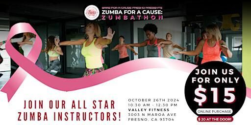 JOIN THE 2024 BRAS FOR A CAUSE FRESNO ZUMBA FOR THE CAUSE: ZUMBATHON | Valley Fitness