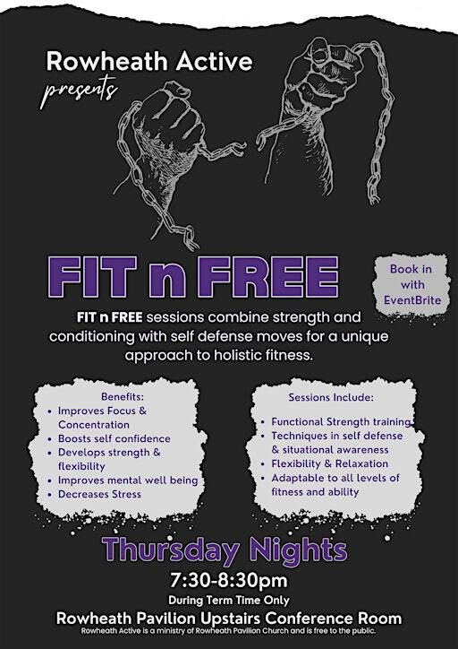 Rowheath Active: Fit n Free | Rowheath Pavilion, Upstairs conference room