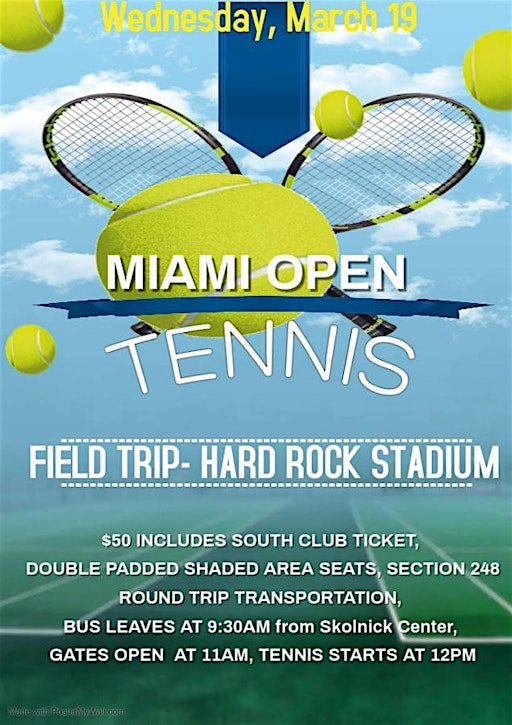 Miami Open Tennis Field Trip | Hard Rock Stadium
