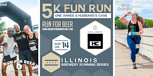 5k Beer Run x Une Année/Hubbard's Cave | 2024 IL Brewery Running Series | Une Année | Hubbard's Cave Brewery & BBQ