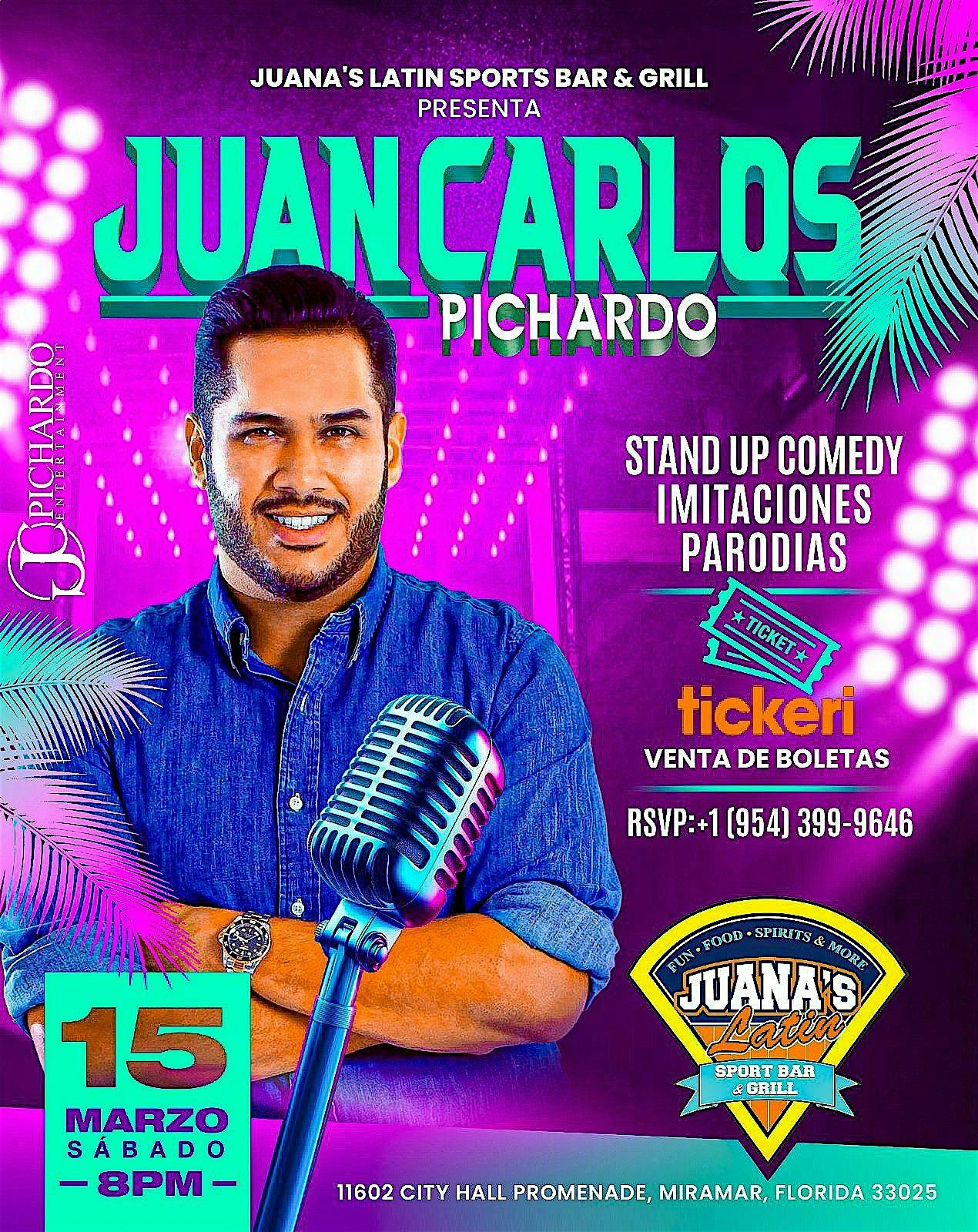 JUAN CARLOS PICHARDO @ JUANA'S LATIN SPORTS BAR - MIRAMAR, FL (MIAMI) | Juana’s Latin Sports Bar