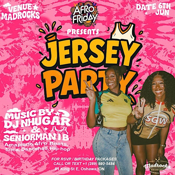 JERSEY PARTY | MADROCKS BAR & GRILL