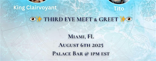 Third Eye Meet & Greet | Palace Bar & Restaurant