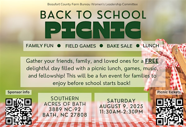 Back-to-School Picnic | Southern Acres of Bath