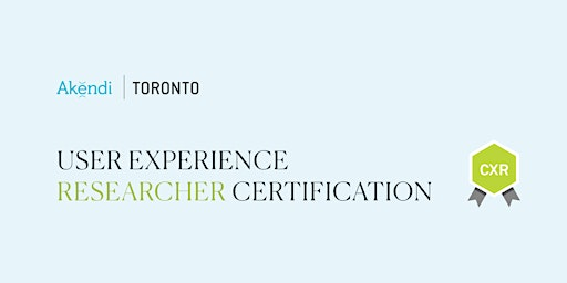 CXR Certification Week - TORONTO | 60 Spadina Ave.