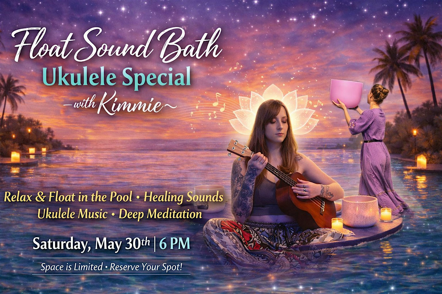Float Sound Bath Ukulele Special | Toms River Fitness