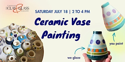 Ceramic Vase Painting | Canadian Clay and Glass Gallery