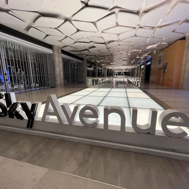 Evening: SkyAvenue Mall