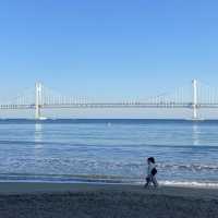 부산 겨울 바다 분위기, 광안리 해수욕장 