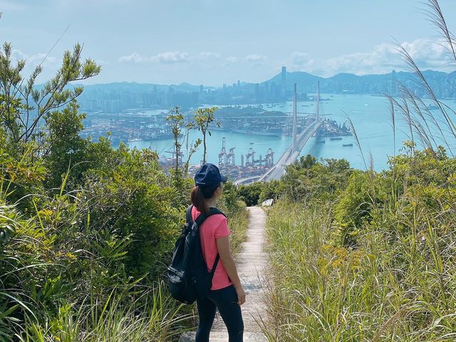 青衣細山步行徑⛰️鳥瞰藍巴勒海峽