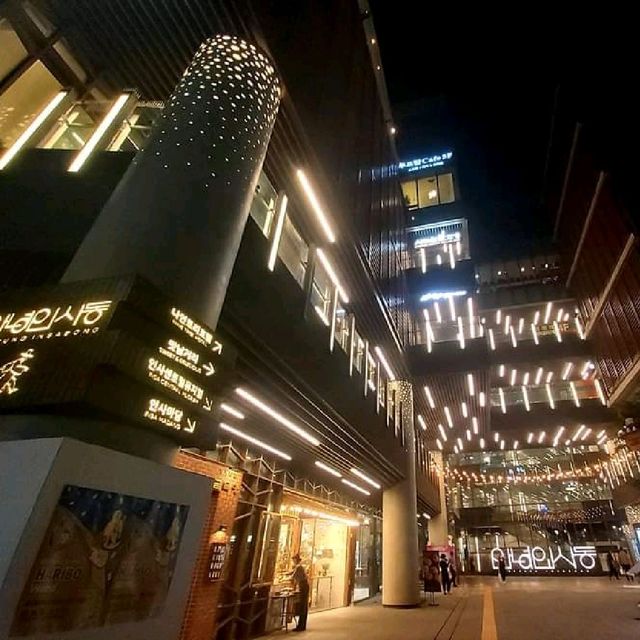 Insadong Shopping Street at Night Time