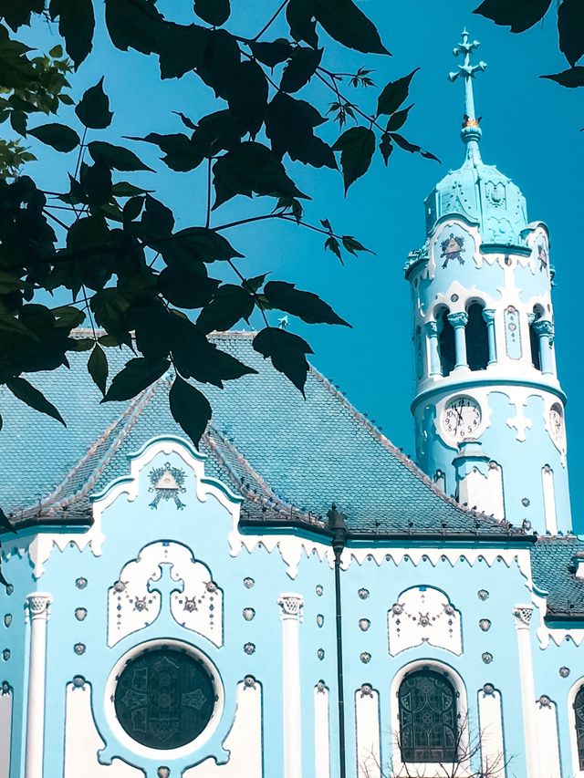 Blue Skies and a Blue Church in Slovakia