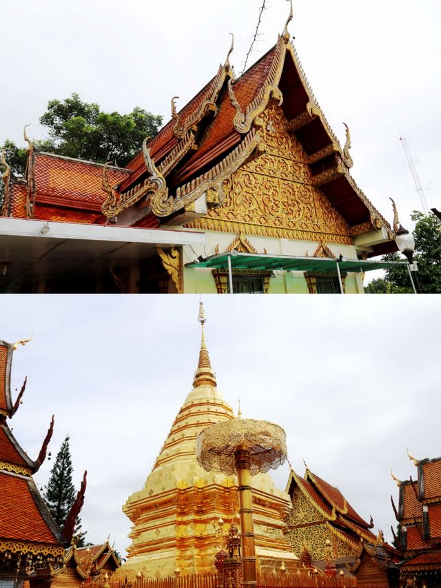 Overlooking the ancient city of Chiang Mai from Suthep Mountain.