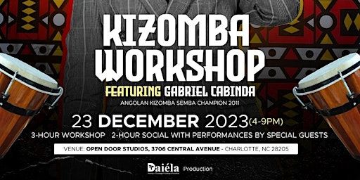 Kizomba Workshop & Social Dancing featuring Angola's own Gabriel Cabinda | Open Door Studios, Eastway Drive, Charlotte, NC, USA