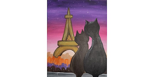 Eiffel in Love paint sip painting event at Mimi’s Cafe in Folsom | 2719 East Bidwell Street, Folsom, CA, USA