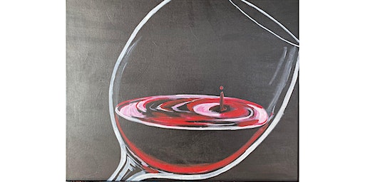Red Wine Drip paint and sip painting event at the Union in Roseville | 112 Pacific Street, Roseville, CA, USA