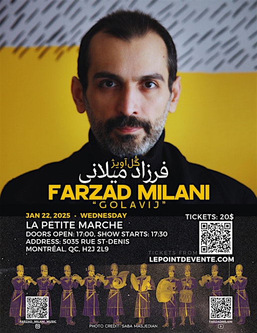 "GolAvij" music night by Farzad Milani | La Petite Marche