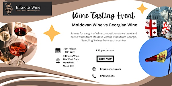 Moldova vs Georgia Wine Tasting | 76a W Gate