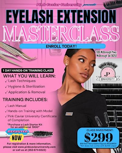 Eyelash Extension Training Class - (Starting at $299) | Pink Caviar University