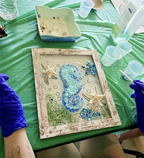 Flamingo,  Seahorse or ocean scene glass class at Triple Sun in Emmaus! | Triple Sun Spirits Co. - Emmaus
