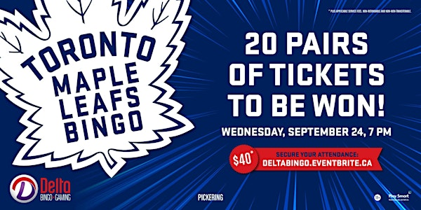 Delta Pickering: Toronto Maple Leafs Bingo | Delta Bingo & Gaming