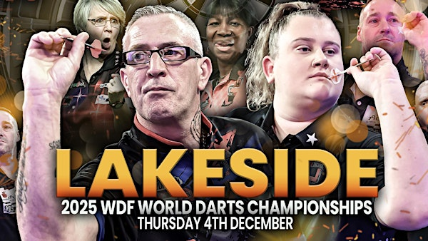 WDF 2025 Lakeside World Championships  Thursday  4th  December- EVENING | Lakeside Country Club