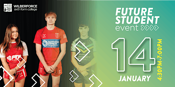 Future Student Event: Tuesday 14 January 2026 | Wilberforce College