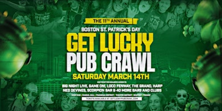 Get Lucky Pub Crawl 2026: Boston's Original Saint Patrick's Day Bar Crawl | Big Night Live