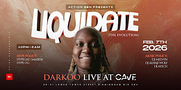 DARKOO PERFORMING LIVE - LIQUIDATE PARTY | Club Cave