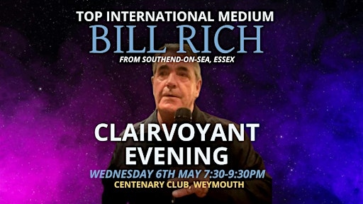 CLAIRVOYANT EVENING with top international medium Bill Rich | Centenary Club