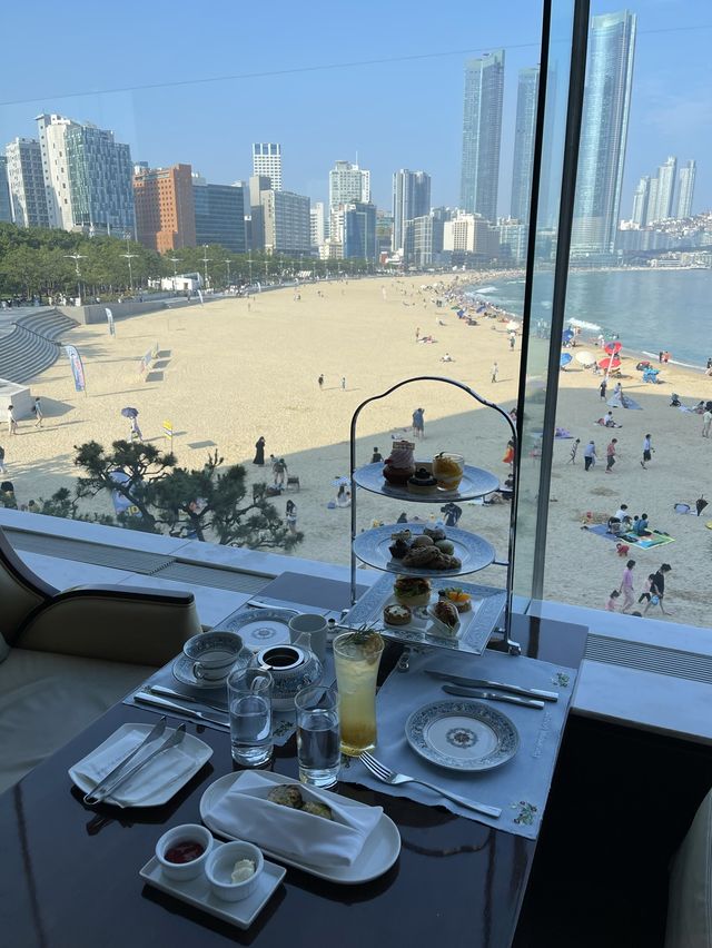 해운대 뷰🌊 웨스틴조선 부산 파노라마라운지 / 애프터눈 티 세트