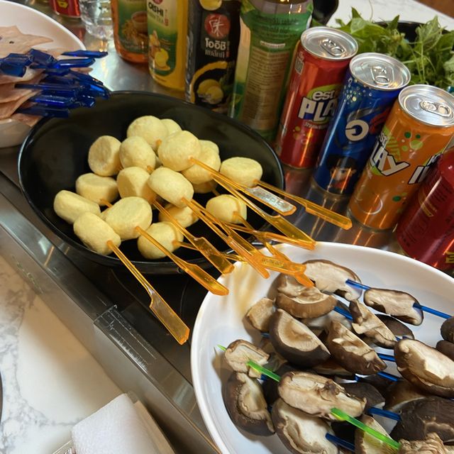 ชาบูหม่าล่าสายพาน เริ่มไม้ละ 5 บาท เปิดใหม่🔥