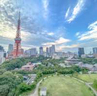 パークタワー東京のコーナーの素晴らしい景色