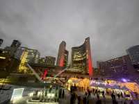 Awesome Lights Toronto Old City Hall at night