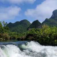 Idyllic waterfall boat trip 