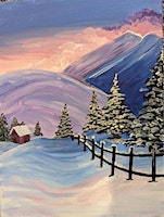 Painting with Annie "Mountain Cabin" | Nickelo's Pizza