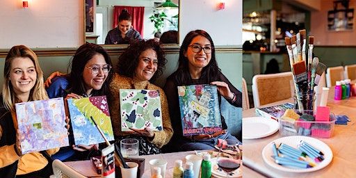 Paint and Sip Abstract Art Workshop With @im_aube | Mi-ami