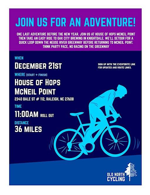 Old North Cycling 4th Quarter Adventure Ride | House of Hops - Midtown