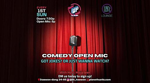 Stand-up Comedy Open Mic | Lit Lounge Itaewon 릿라운지 이태원