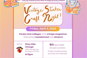 Vintage Sticker Craft Night and Sticker Swap! | 2099 Wantagh Ave