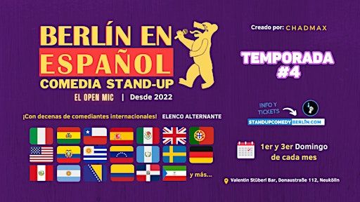 Berlín en Español Comedia Stand-up OPEN MIC #58 - PRIMER SHOW DE 2025 | Valentin Stüberl