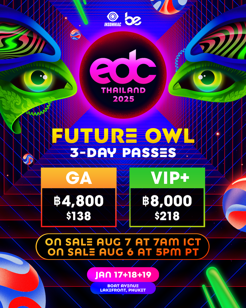 Electric Daisy Carnival (EDC) Thailand 2025｜演唱會 | Boat Avenue Lakefront Phuket