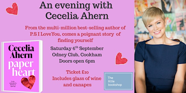 An Evening With Cecelia Ahern | The Odney Club, Odney Lane, Cookham, Maidenhead, UK