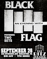 An Evening with Black Flag | Ritz Theater and Performing Arts Center